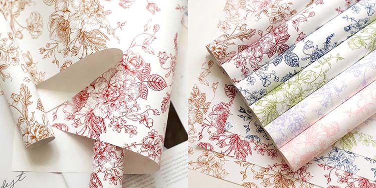 Patterned wrapping paper