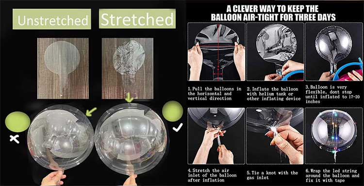 48inch Round Clear Bobo Balloons Factory