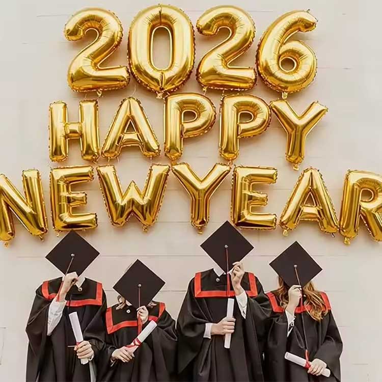 नवीन वर्ष फॉइल बलून सेट